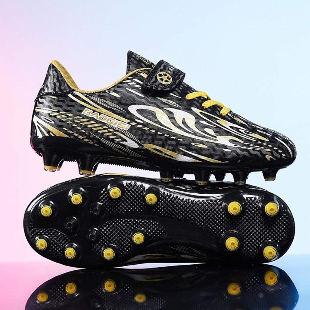 Velcro Turf Football Shoes for Boys and Girls - Children's Long Spikes for Training & Competitions