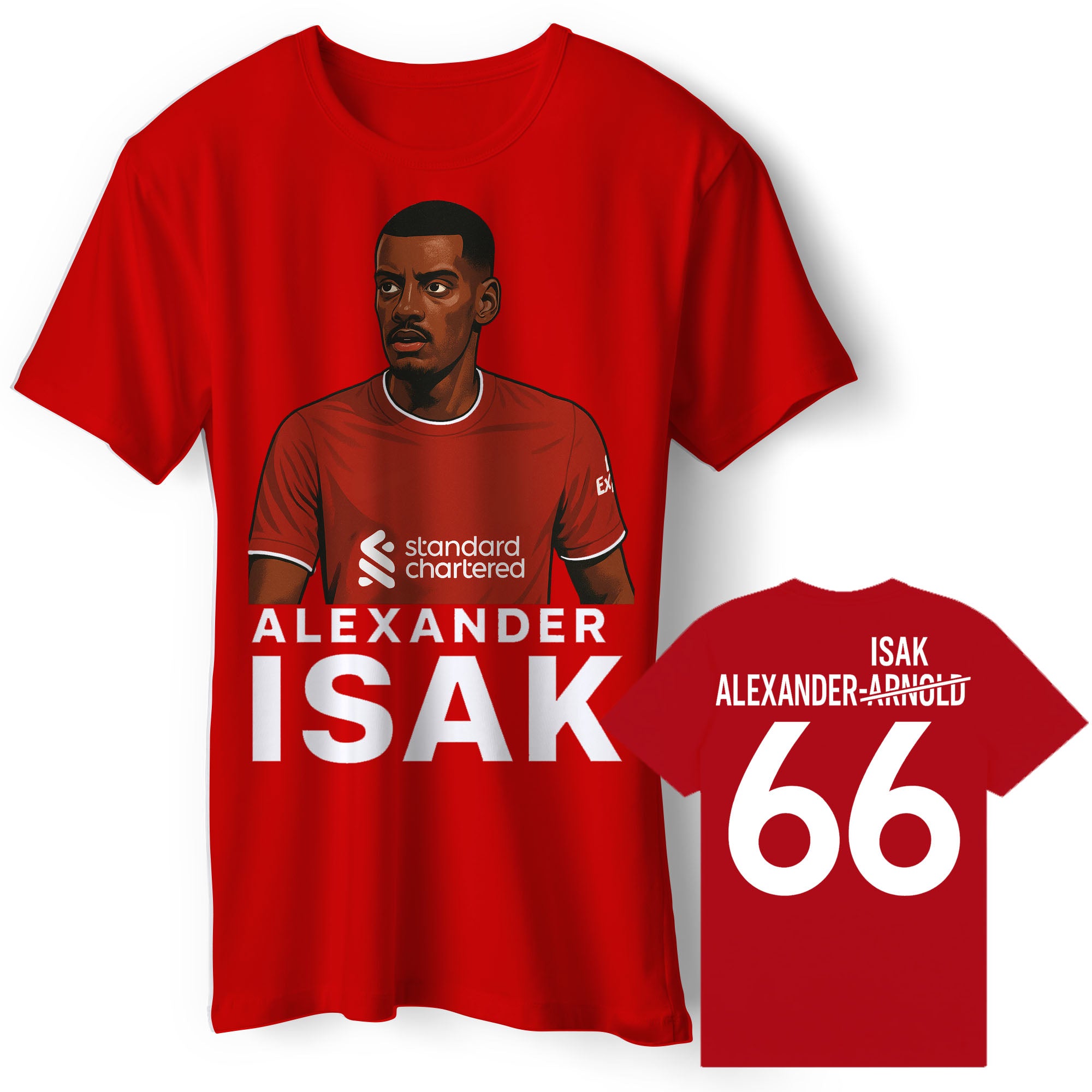 Alexander Arnold Isak Liverpool Football Shirt 4XL