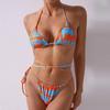 Fashion Women Printed Split Swimsuit Casual Sling Bikini Sexy Swimsuit Swimsuit