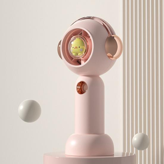 Spray Fan Cartoon Pet Shape Quiet Silent Motor USB Rechargeable Multi-Speed Wind Humidification Handheld Portable Mist Fan