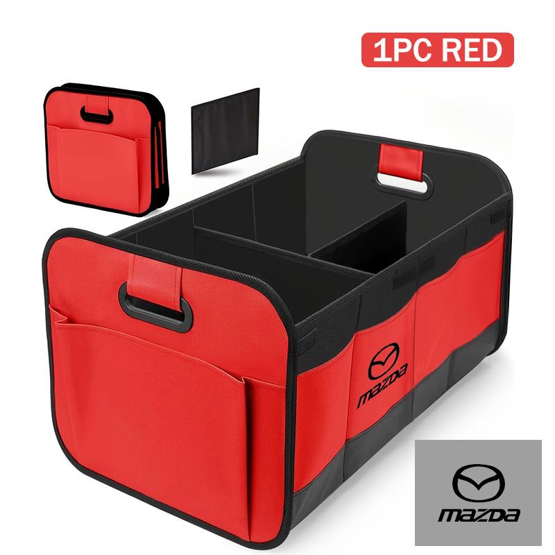 For Mazda Car Interior Trunk Storage Box Leather Tools Storage Case Bag 3 6 CX5 2 CX3 CX9 MX5 RX8 Axela Demio Atenza MS