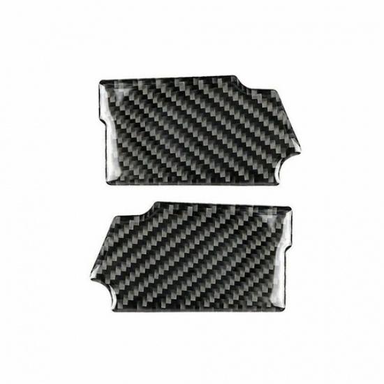 Carbon Fiber Door Handle Bowl Stickers Cover Trim For Ford Mustang 2015-