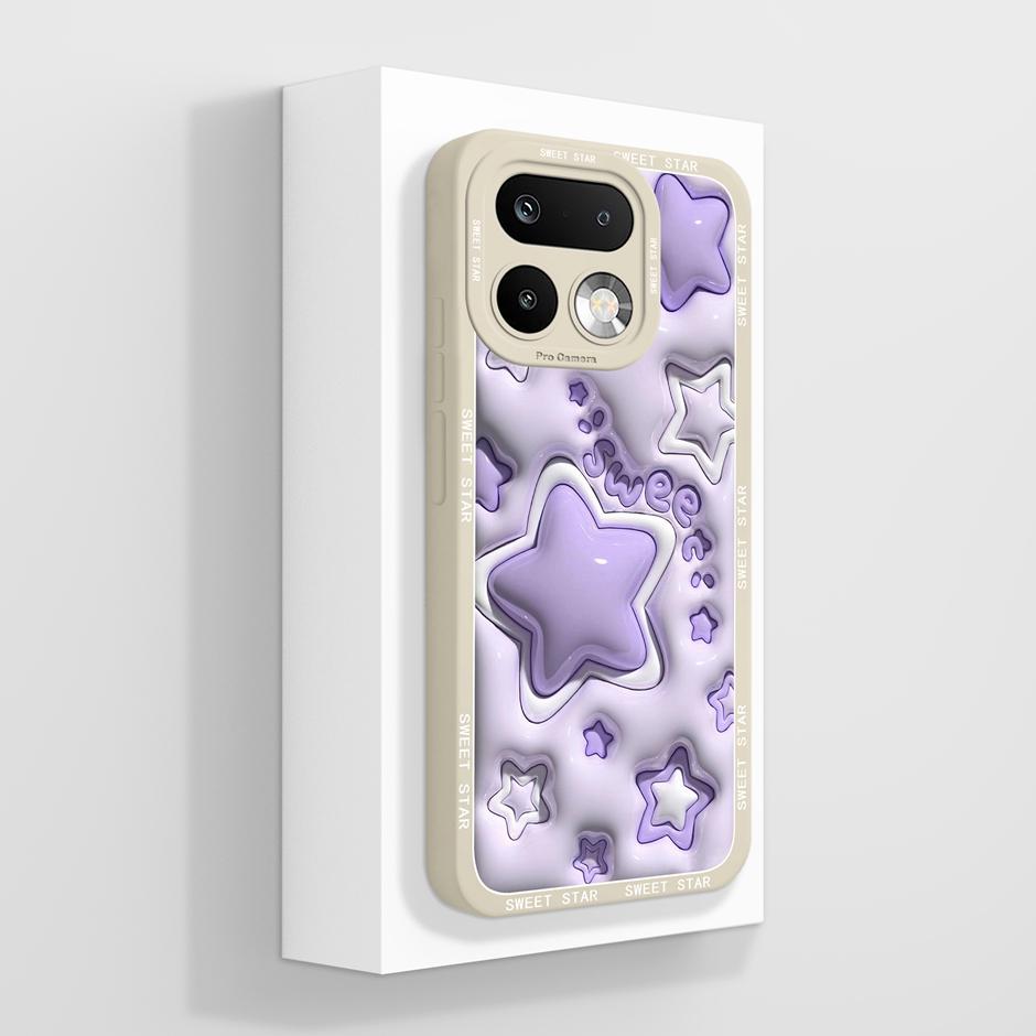 

For Realme 16 Pro 16 Pro Plus Case Purple Star Cat Fall Prevention High Quality Luxury Bumper For Oppo Realme 16Pro 16Pro+ Shell Realme 16 Pro