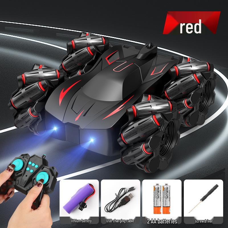 2.4G Remote Control Double-Sided Stunt Car: Flip, Drift, Four-Wheel Drive Tumbling Toy for Kids