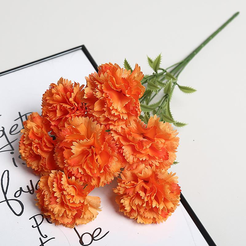 High-End Artificial Carnation Bouquet for Weddings and Home Decor