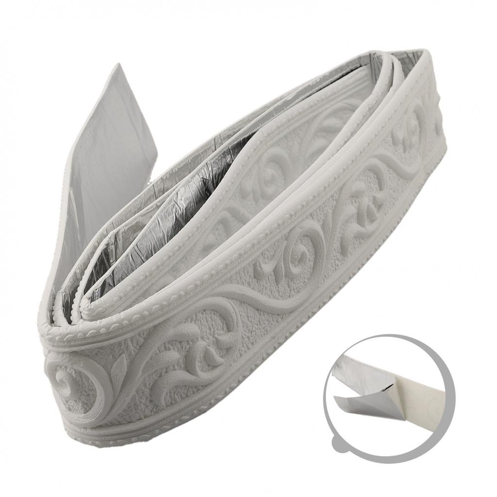 Wall Trim Line 3D Tiles DIY Sticker Decoration Gold