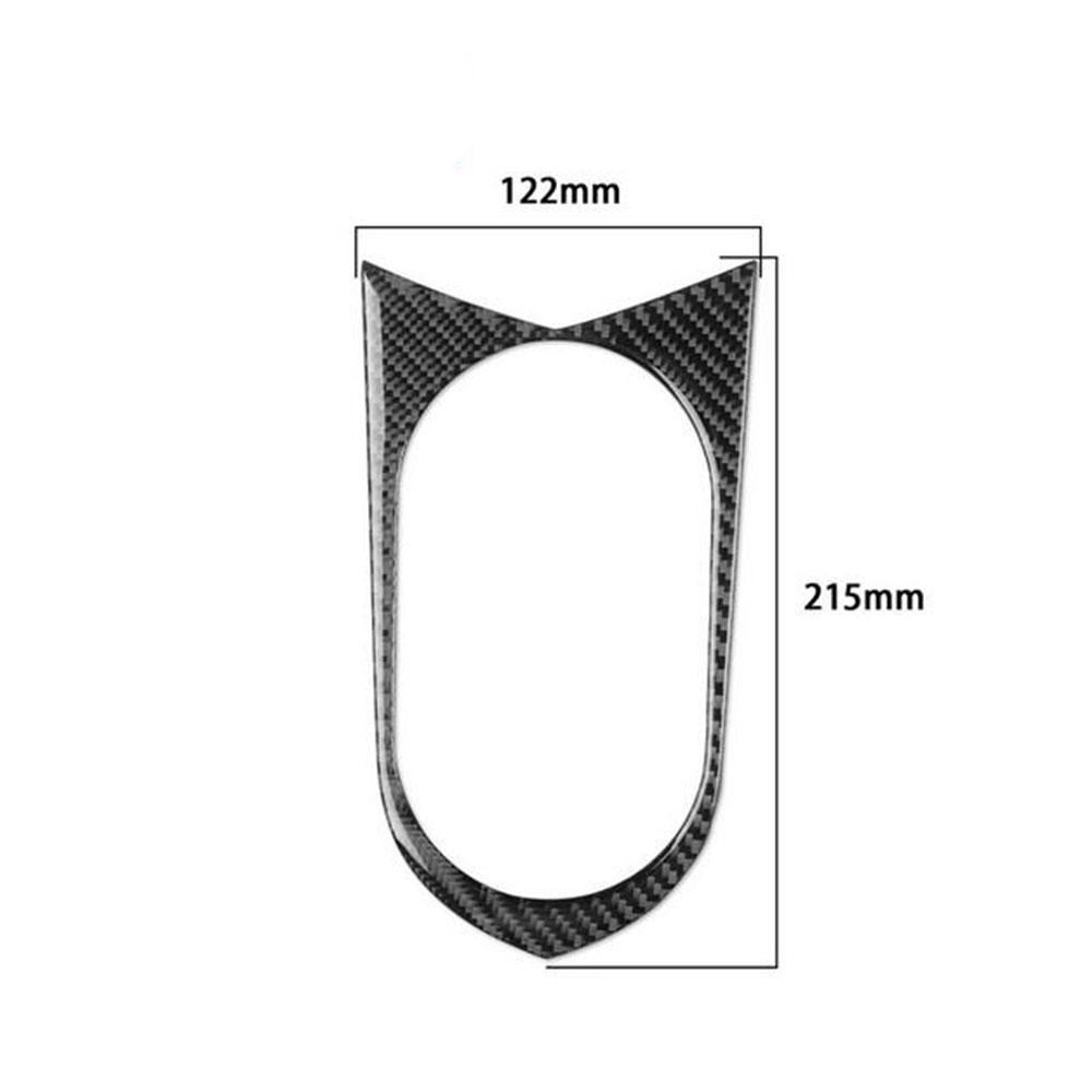 Carbon Fiber Interior Center Console Cup Holder Cover Trim For Cadillac Ats