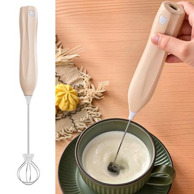 Electric Egg Beater Stainless Steel Mixer Low Noise Rechargeable Milk Frother Handheld Electric Coffee Egg Whisk