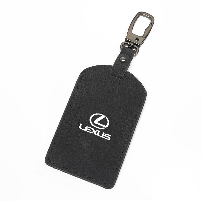 

2026 Hot Interior Stickers Suede Leather Car Smart NFC Card Key Case Full Cover Shell Holder Protector For Lexus CT ES GS NX IS2 чёрный