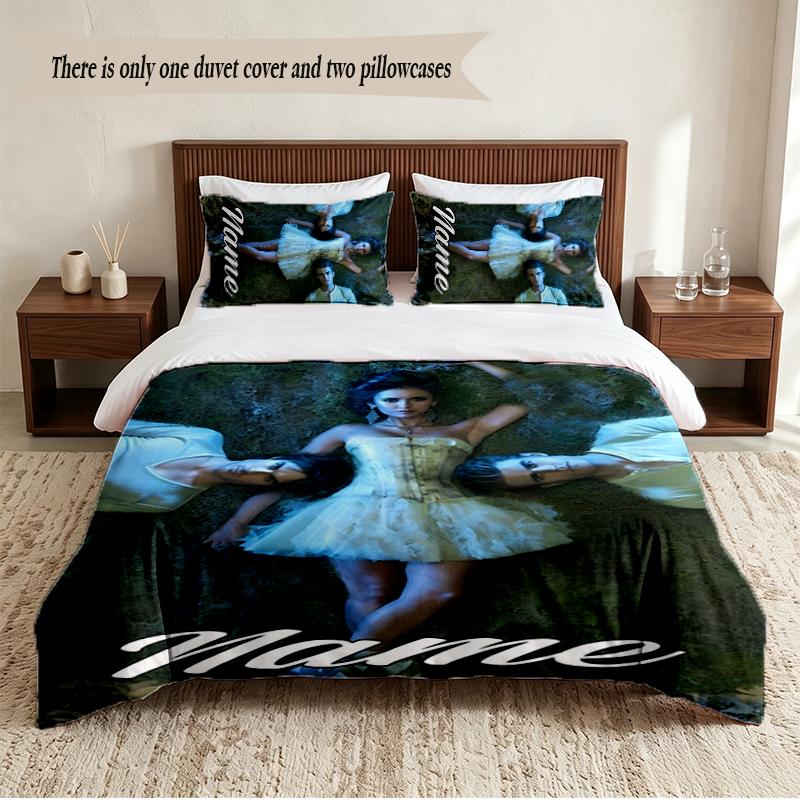 The Vampire Diaries Personalized Custom Name 3‑Piece Bedding Set Soft Duvet Cover Set For Bedroom Home Decor