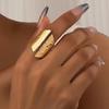 Exaggerated Wide Band Ring - Irregular Hip Hop Fashion for Men & Women