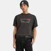 Levis Logo Print Loose Fit Crew Neck Short Sleeve T-Shirt Men Tops Black 001B0-0000