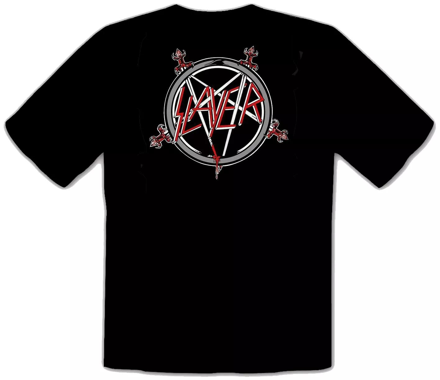 Slayer Punk Rock Music LOGO BLACK T-Shirt - 563- 4XL