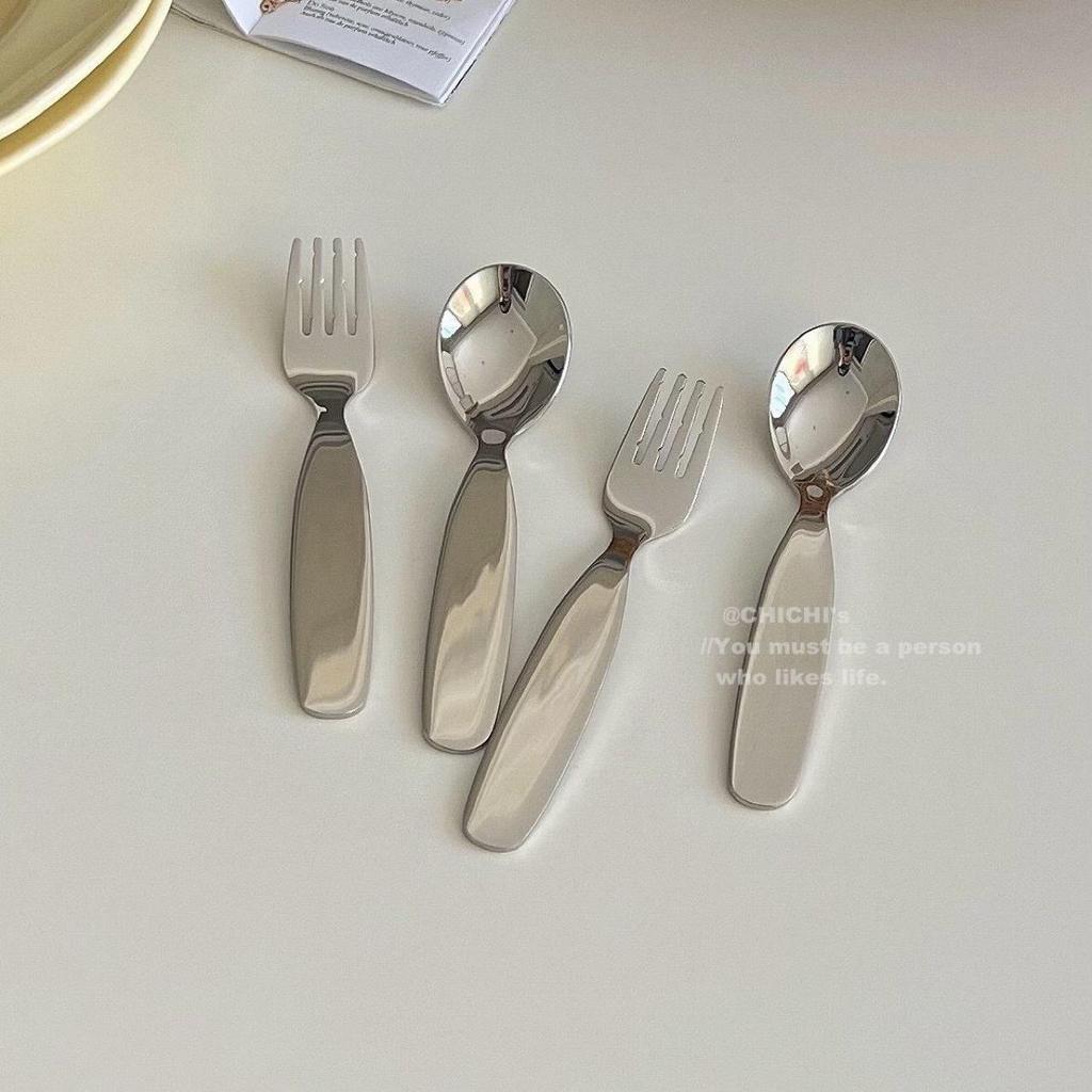 304 Stainless Steel Fork and Spoon Set – Durable, Drop-Resistant Cutlery for Home Use