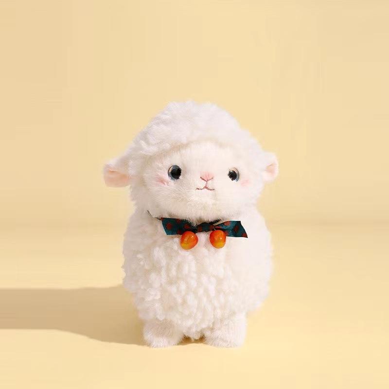 Mengmeng Sheep Roll Doll Cute Lamb Plush Toy Children Sleep with Doll Doll