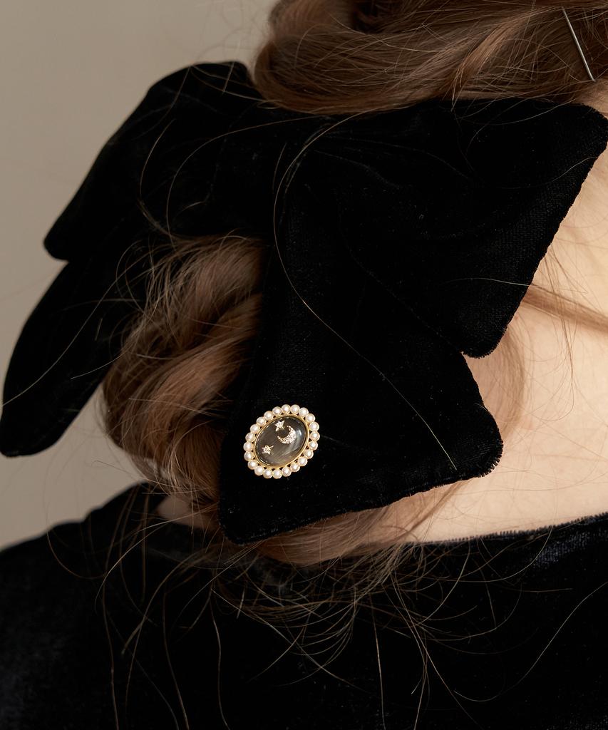Tatiana Old Moon Antique Pearl Brooch_Bch0094