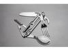 Portable Multifunctional Stainless Steel Folding Cutlery Set with Fork, Spoon, Knife, & Bottle Opener