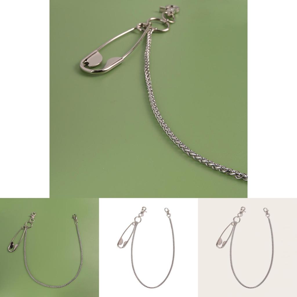 Ladies Metal Pin Stainless Steel Pants Chain With Punk Style And Lobster Clasp For Hip Hop Look