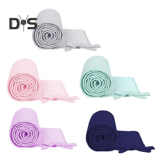 3Pcs Crib Rail Cover Reversible Crib Rail Edge Protector Soft Anti-Collision Teething Strip Universal Baby Crib Corner Guard Safety Bumper