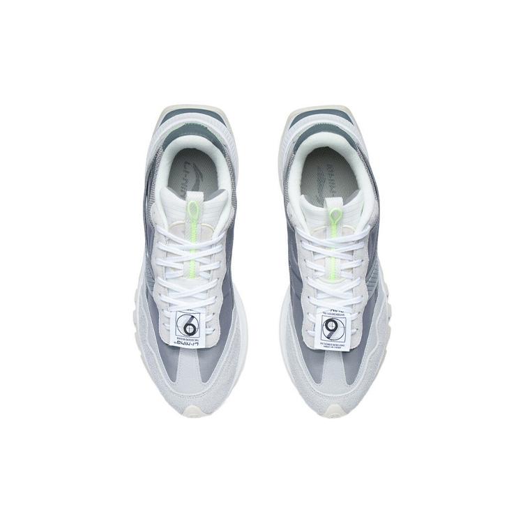 Li Ning Fangyuan EVO Textile, Synthetic Leather, Split Suede Slip Resistant Abrasion Resistant Low top Running Shoes AGCR227-2