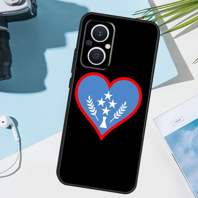 Kosrae Flag Cover For OPPO Reno 7 8 Lite 10 12 13 14 Pro 11 F 12F 13F 14F OPPO Find X8 X5 X6 X9 Pro Case
