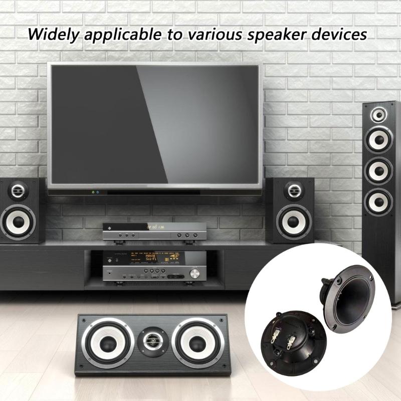 95mm Horn Tweeter Speaker Piezoelectric Horn Tweeter High Frequency Sound Durability Plastic Build For Sound Enthusiasts