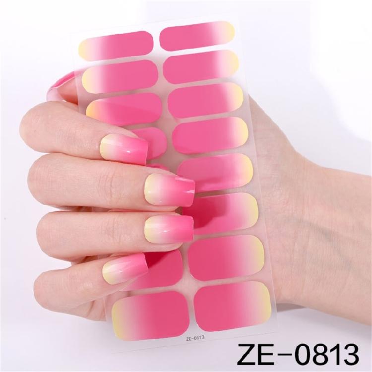 Gels Nail Sticker French Tip Nails Polish Strips Manicures Sticker Waterproof Gels Nail Wraps Gels Nail Strips
