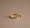 Dainty Birthstone Stack Ring Luxury Everyday Jewelry Gold Plated Gift For Women