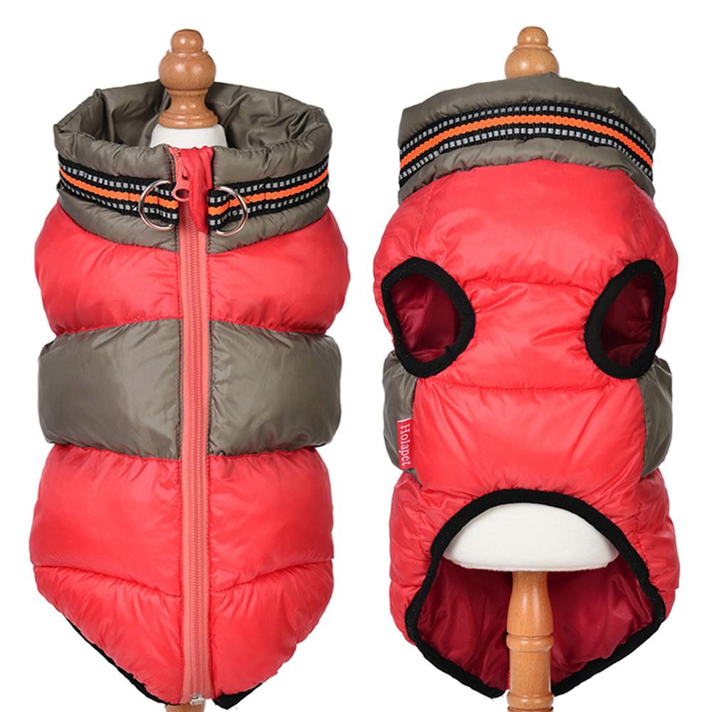 Pet Supplies Dog Clothes Autumn and Winter Waterproof Warm Puppy Cotton Coat Reflective Traction Winter Ski Suit Jacket