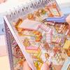 Landscape Sticker Scenes Cartoon Landscape Sticker Book Forest Village DIY 3D Sticker Scene Pocket Birthday Gift For Planner