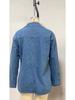 2023 European & American Washed Blue Denim Women's Casual Suit Jacket