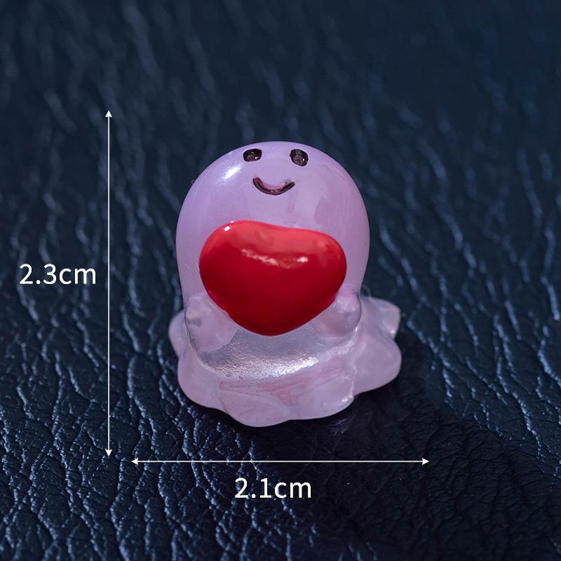 Halloween Decoration Cute Ghost Doll Resin Crafts Micro Landscape Desktop Car Decoration Accessories