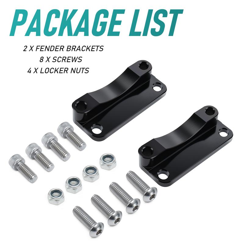 Front Fender Spacer Bracket Relocator Kit for Harley 1993-2013 Touring Road King Road Glide Street Electra Glide 21" Wheel