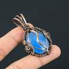 Chalcedony 999 Copper Wire Wrapped Pendant, Handmade Gemstone Pendant Jewelry, Gifts For Wife Brand New Pendant