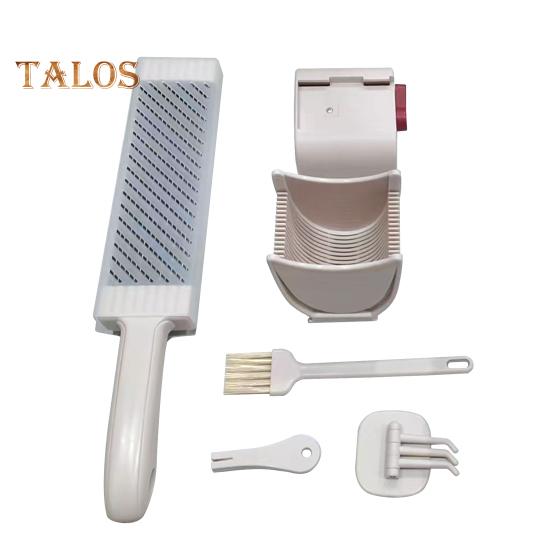 

Мясорезка для нарезки и измельчения мяса, ручная мясорезка для говядины, свинины, баранины, регулируемая толщина, мясорезка с точилкой бежевый