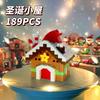 Kids Christmas Building Blocks Toys Mini Micro Building Brick Christmas Tree Stocking Blocks Puzzle Assembling Table Decor Toy
