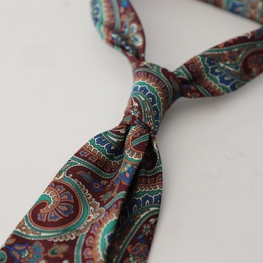 Elegant Printed Neckties 9cm Width Luxury Neck Ties Fashion Paisley Necktie Daily Wear