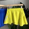 Womens High-Waisted Sport Skort With 6 Pockets Quick-Dry Irregular Hem Running Tennis Training Skirt