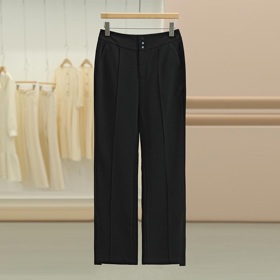 

Sancai Elite Straight-Leg Loose Slimming Casual Pants for Fall 2XL чорний