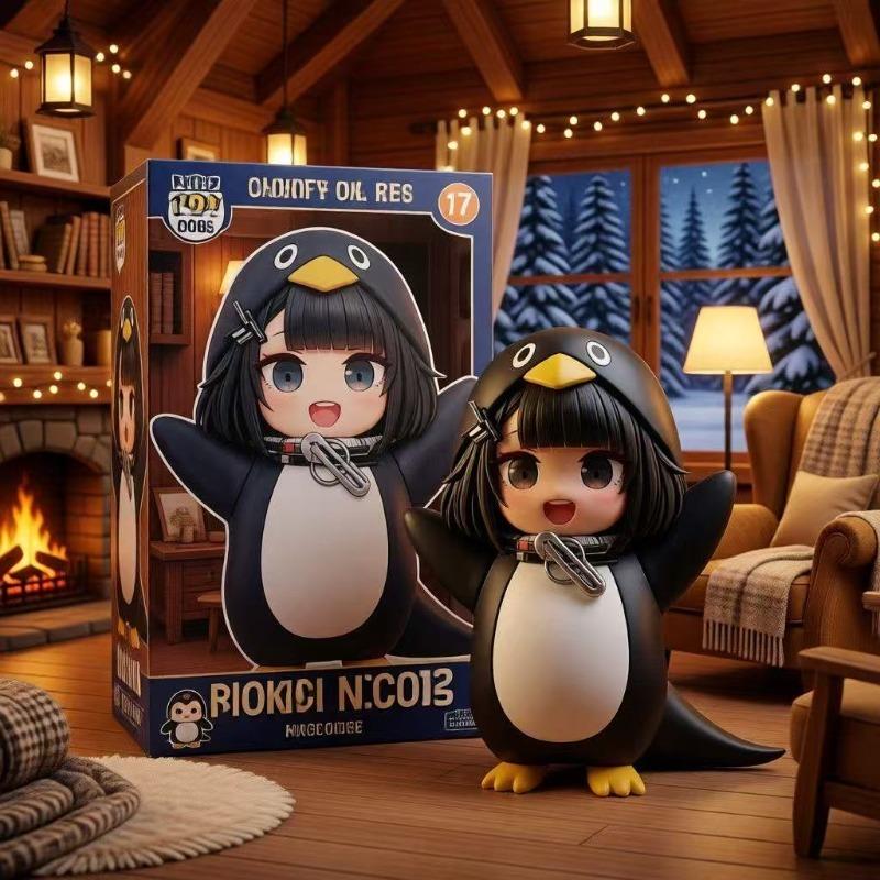 2026 Goo Goo Gaga Little Penguin Administrator Hand-held Ark Terminal Scale Ratio Model Decoration Toys Playsets Doll Birthday Gift Present
