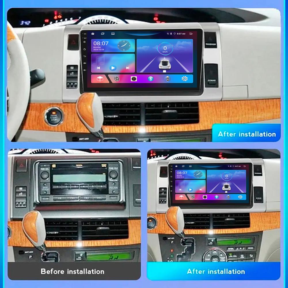For Toyota Estima 2006-2015 Navigation GPS Android Car Radio Multimedia Player Stereo wifi+4G Carplay auto video