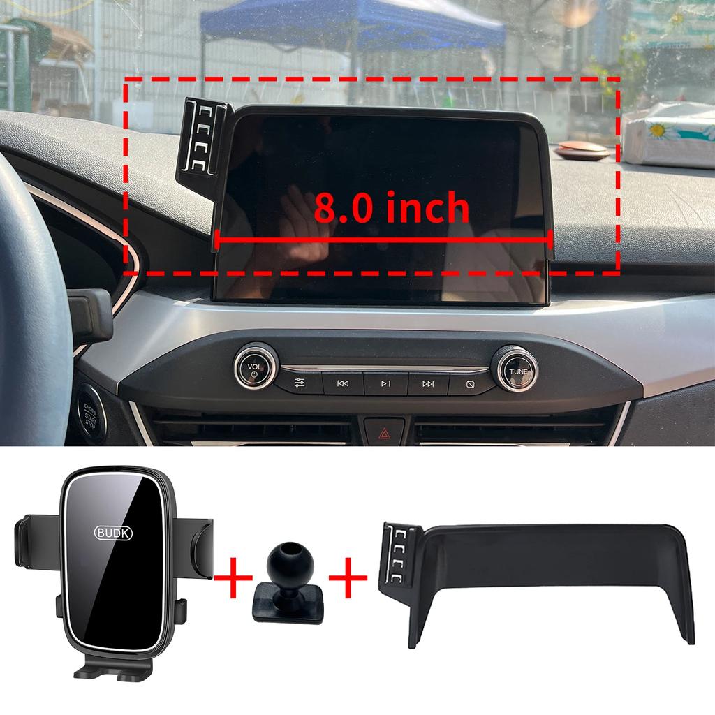 Support de téléphone personnalisé pour Ford Focus MK4 IV 2019 2020 – 2023 (8 pouces), Base d'écran de tableau de bord, sans perceuse pour