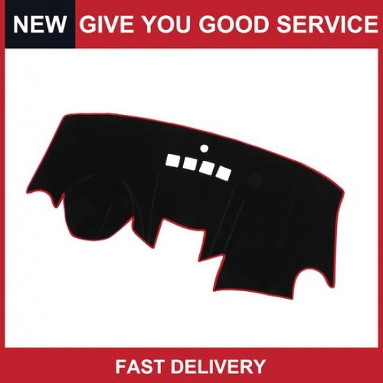 Packof1 for Ford Fiesta 2011- Nonslip Polyester Red Dash Dashboard Cover Mat