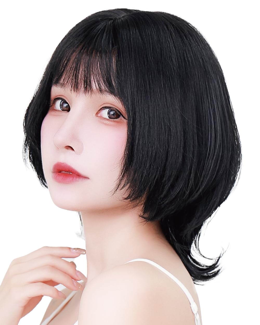 

новый парикмахер маш волк маленькое лицо мир страхования PL чистый [TefuRe] J-волосы участник, стиль, стрижка, парик, короткий, боб, волк, волна, парик, высококачественный