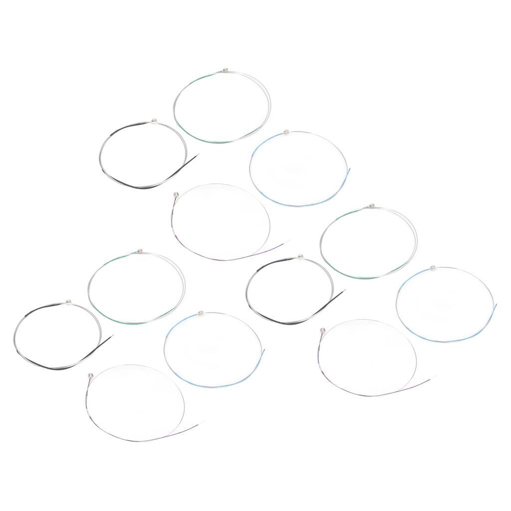 12Pcs Violin String Copper Alloy Professional Violin String Replacement for 1/2 1/4 3/4 4/4 Silver