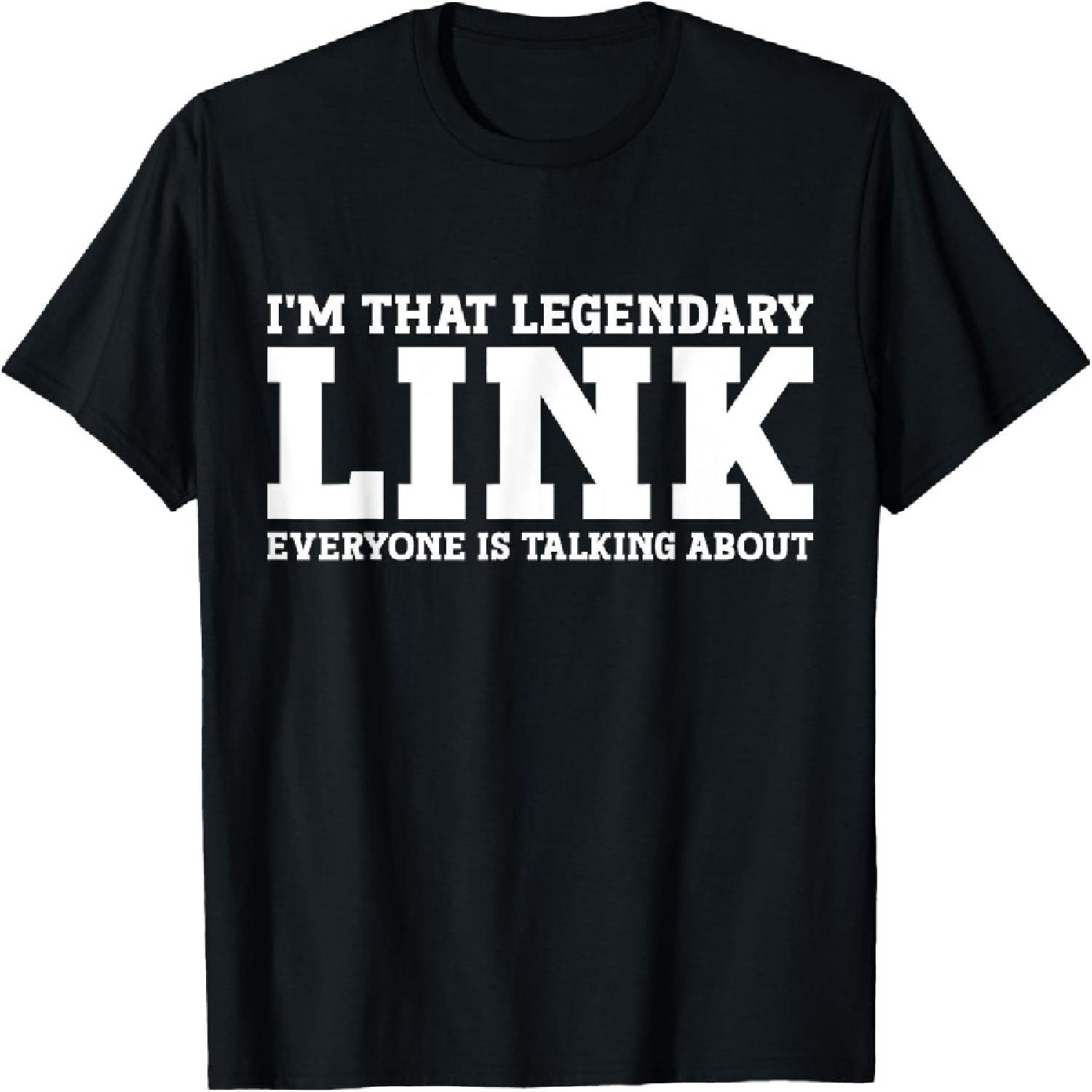 Link Surname Funny Team Family Last Name Link T-Shirt S