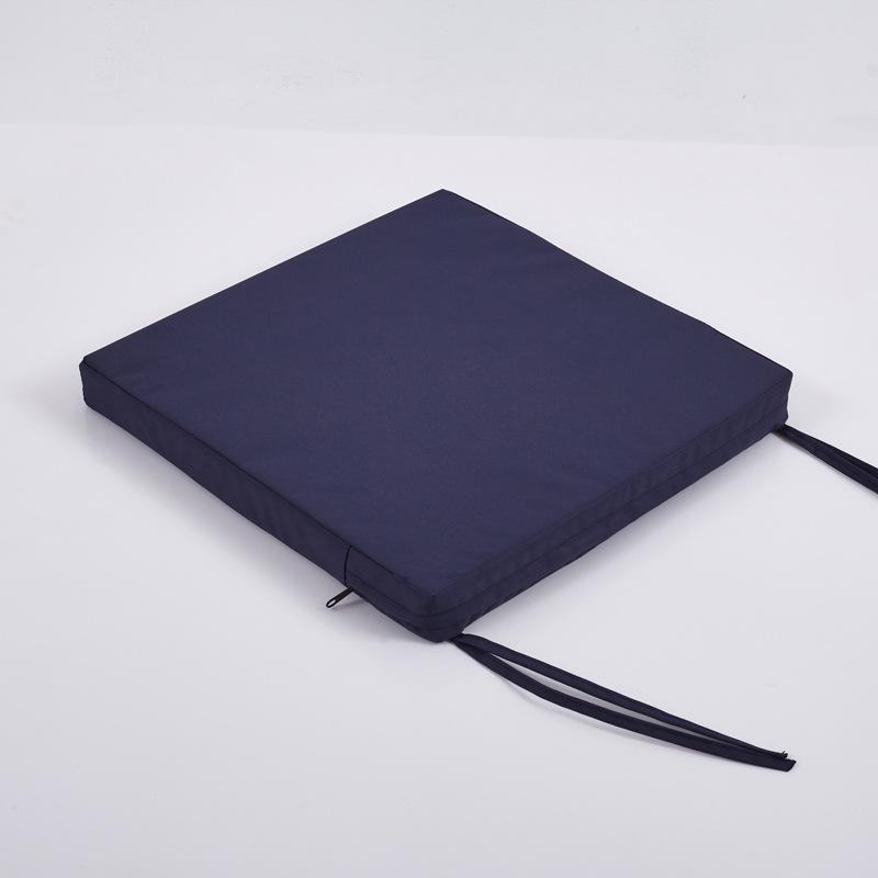 

Outdoor Waterproof Patio Cushions Striped Solid Color Square Cushions with Binding Strap for Garden Sofa Chair Seats Decoration 35x35x5cm