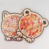 Dog Cat Wooden Puzzle Animal Puzzle Unique Irregular Puzzle Cat-shaped Jigsaw  Children's Toy