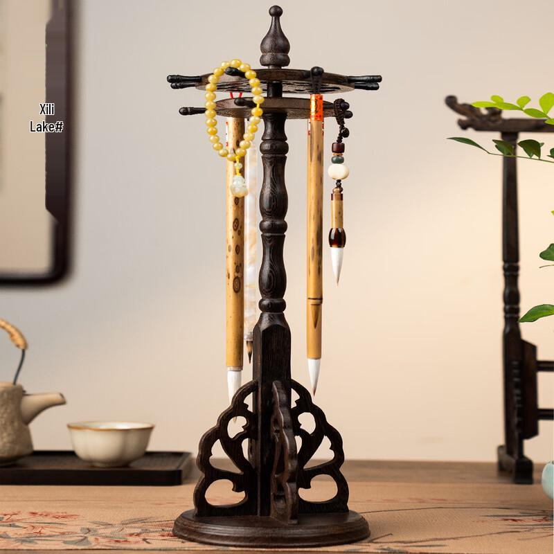 Wenge Wood Calligraphy Brush Holder