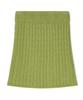 Tobaseu Wool Cable Knit Mini Skirt (Green)